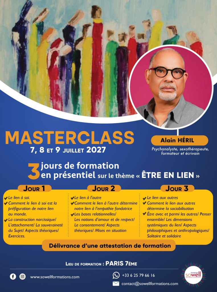 Affiche masterclass Alain Héril avec Sowell Formations les 7, 8 et 9 juillet 2027 à Paris